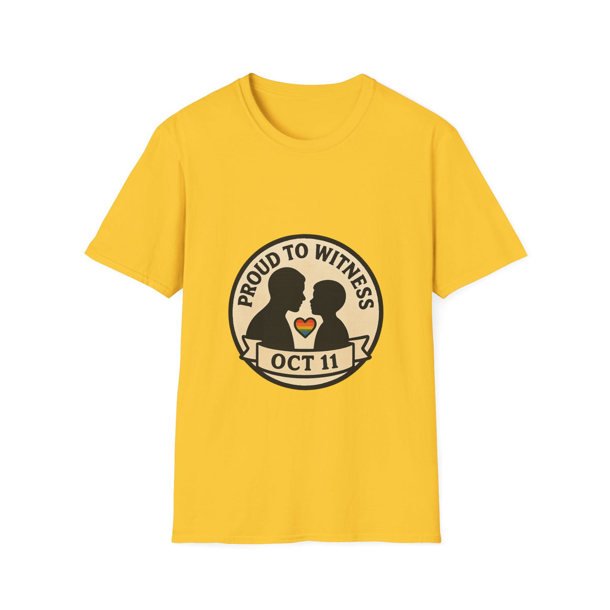 T-Shirt — Proud to Witness Oct 11 Badge Tee - Trending Now - October 2026