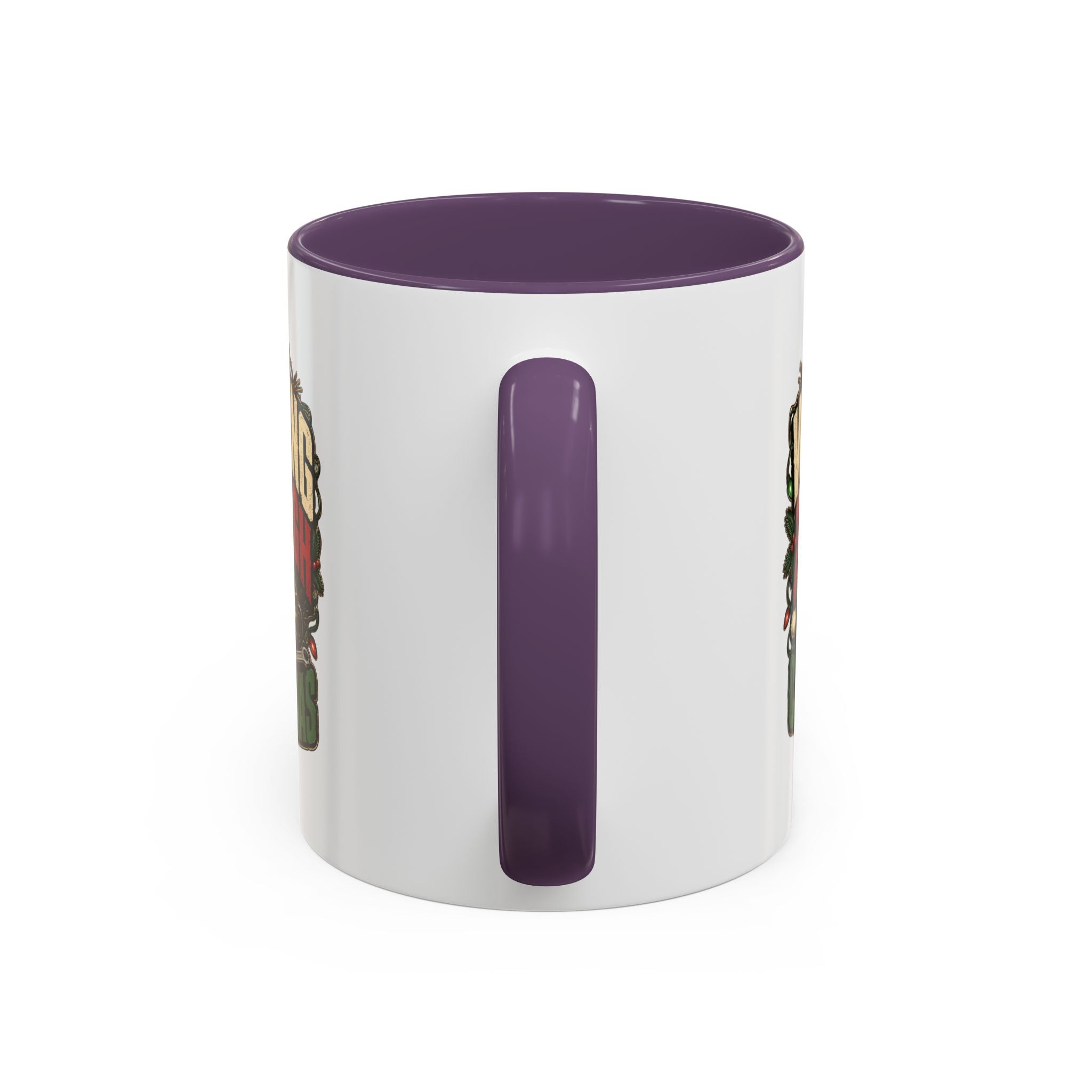 Modern Day Christmas Working Through Christmas Coffee Mug — Funny Holiday Work & Overtime Gift
