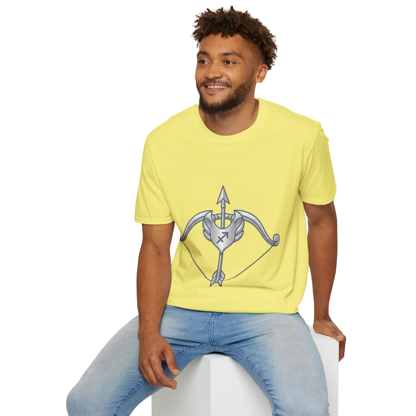 Arrow Heart T-Shirt — Minimal Cupid Bow & Arrow Design