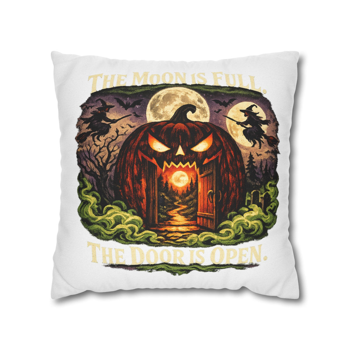 Halloween Pumpkin Door Decorative Pillowcase