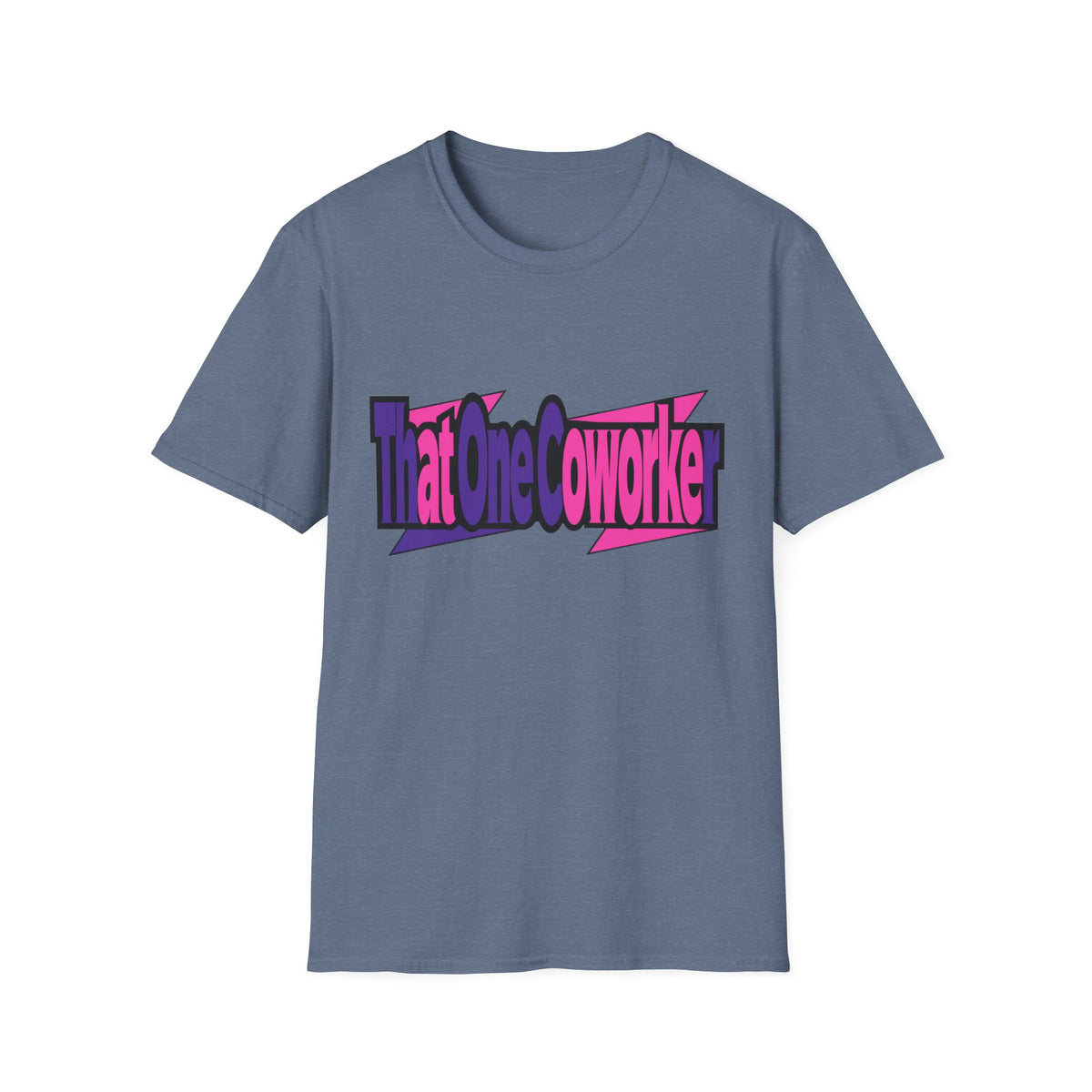 T-Shirt — Retro Pink & Purple 'That One Coworker' Graphic Tee - Trending Now - August 2026