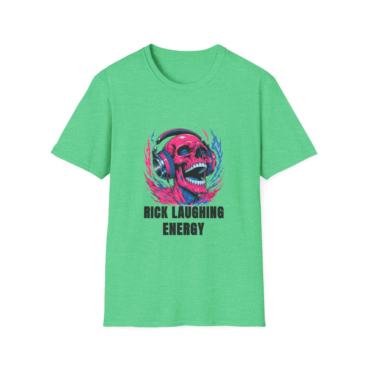 Skull Headphones T-Shirt — "Rich Laughing Energy" Graphic Tee - Trending Now - August 2026