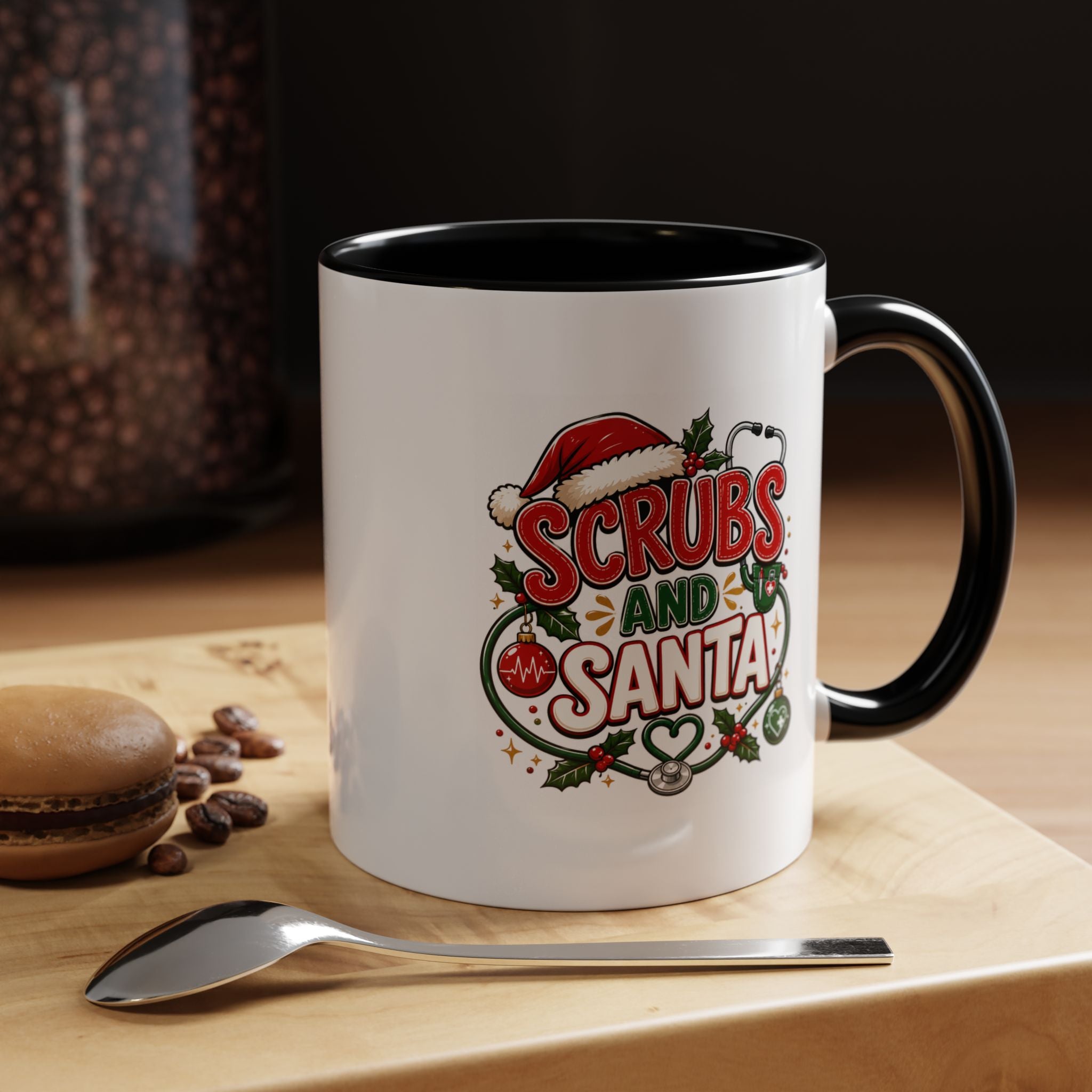 Scrubs and Santa Christmas Coffee Mug