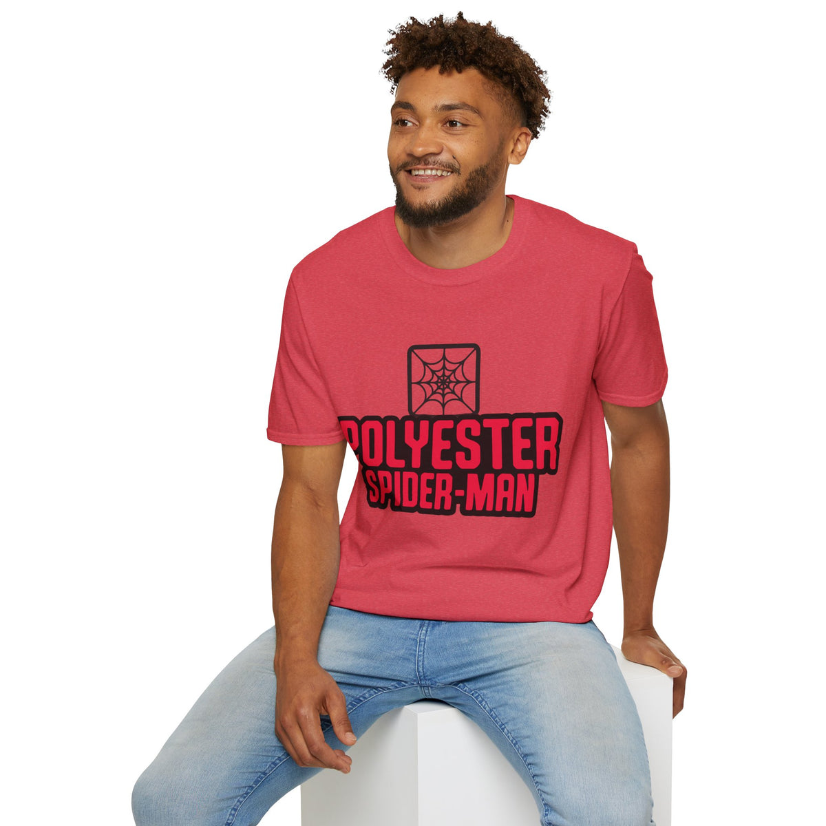 Spider-Man Polyester Graphic Tee — Bold Retro Logo Spiderweb T-Shirt - Trending Now - August 2026