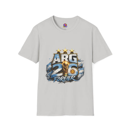 Argentina 26 Forever T‑Shirt — ARG Soccer World Cup 3‑Star Fan Tee
