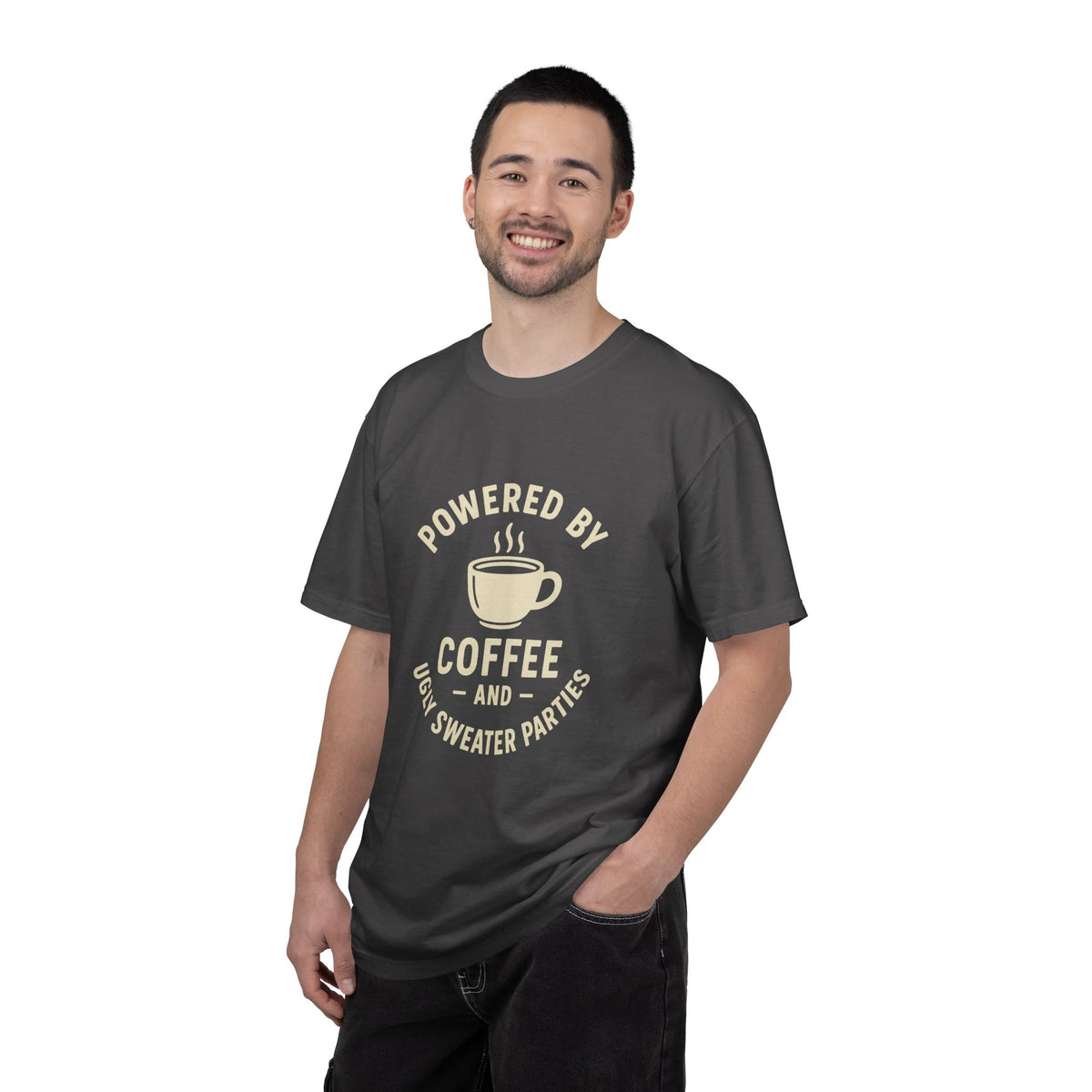 Powered by Coffee T-Shirt — Funny Coffee Lover Tee - Trending Now - October 2026