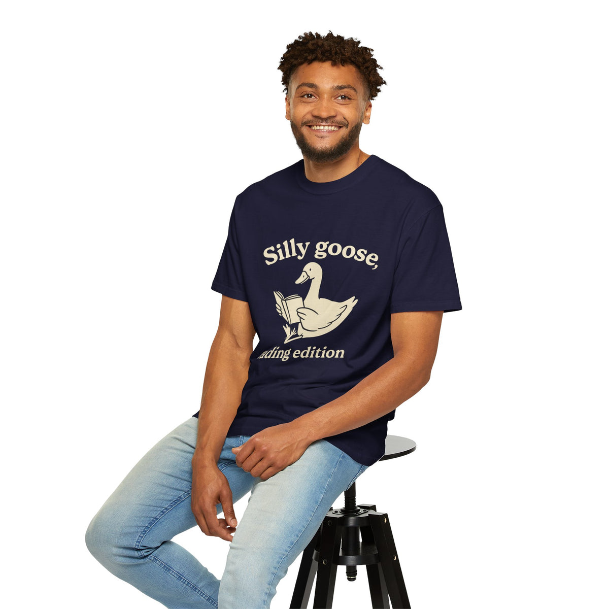 Silly Goose Reading Edition Tee - Cute Book Lover Animal Graphic T-Shirt - Trending Now - October 2026