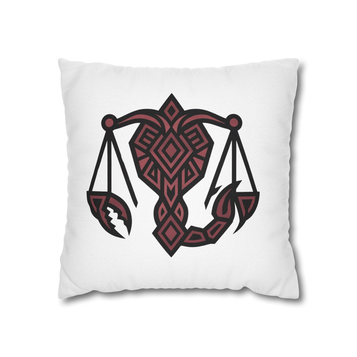 Scorpio Zodiac Scales Decorative Pillowcase — Tribal Scorpio-Style Design