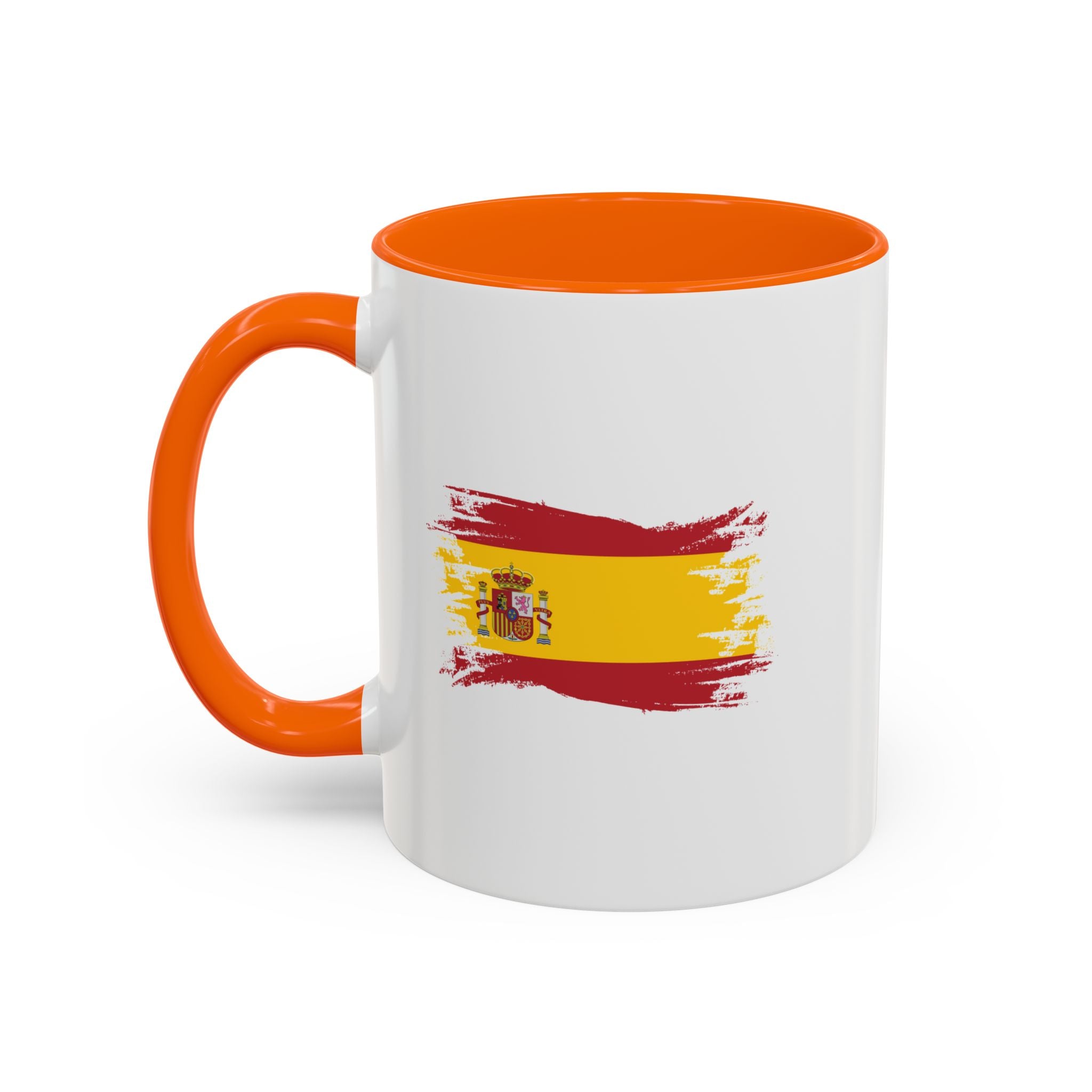Spain Flag Coffee Mug — Spanish Brushstroke Accent Mug