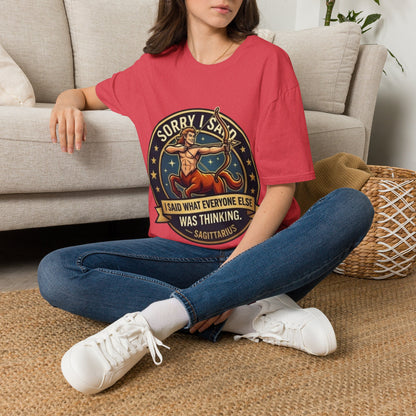 Sagittarius T-Shirt "Sorry I Said What Everyone Else Was Thinking" – Zodiac Archer Graphic Tee