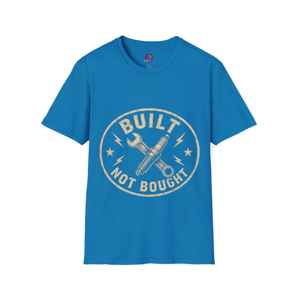 T-Shirt — "Built Not Bought" Vintage Mechanic Graphic