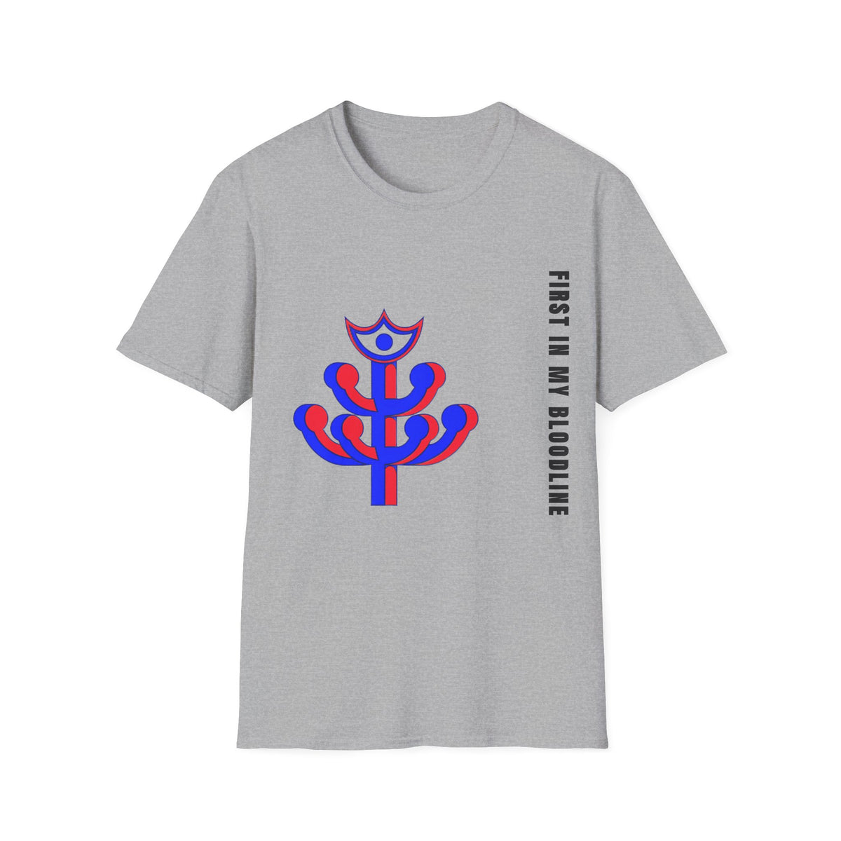 Abstract Floral Tee — Modern Red & Blue Graphic T-Shirt - Trending Now - September 2026