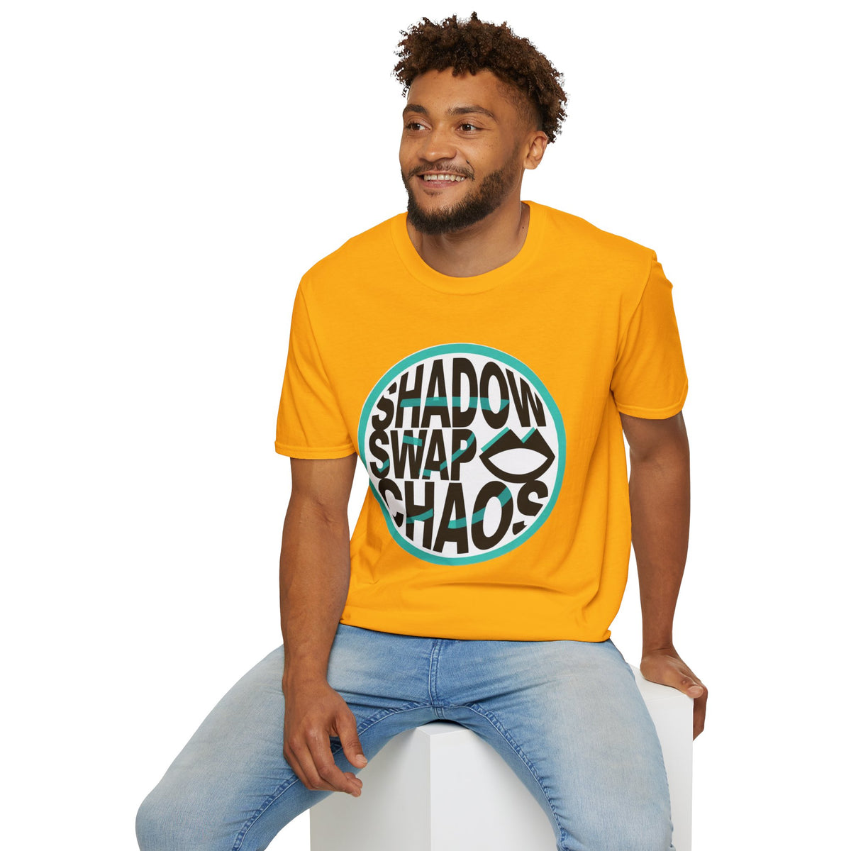 Shadow Swap Chaos T-Shirt — Retro Circular Surf/Skate Graphic Tee - Trending Now - August 2026