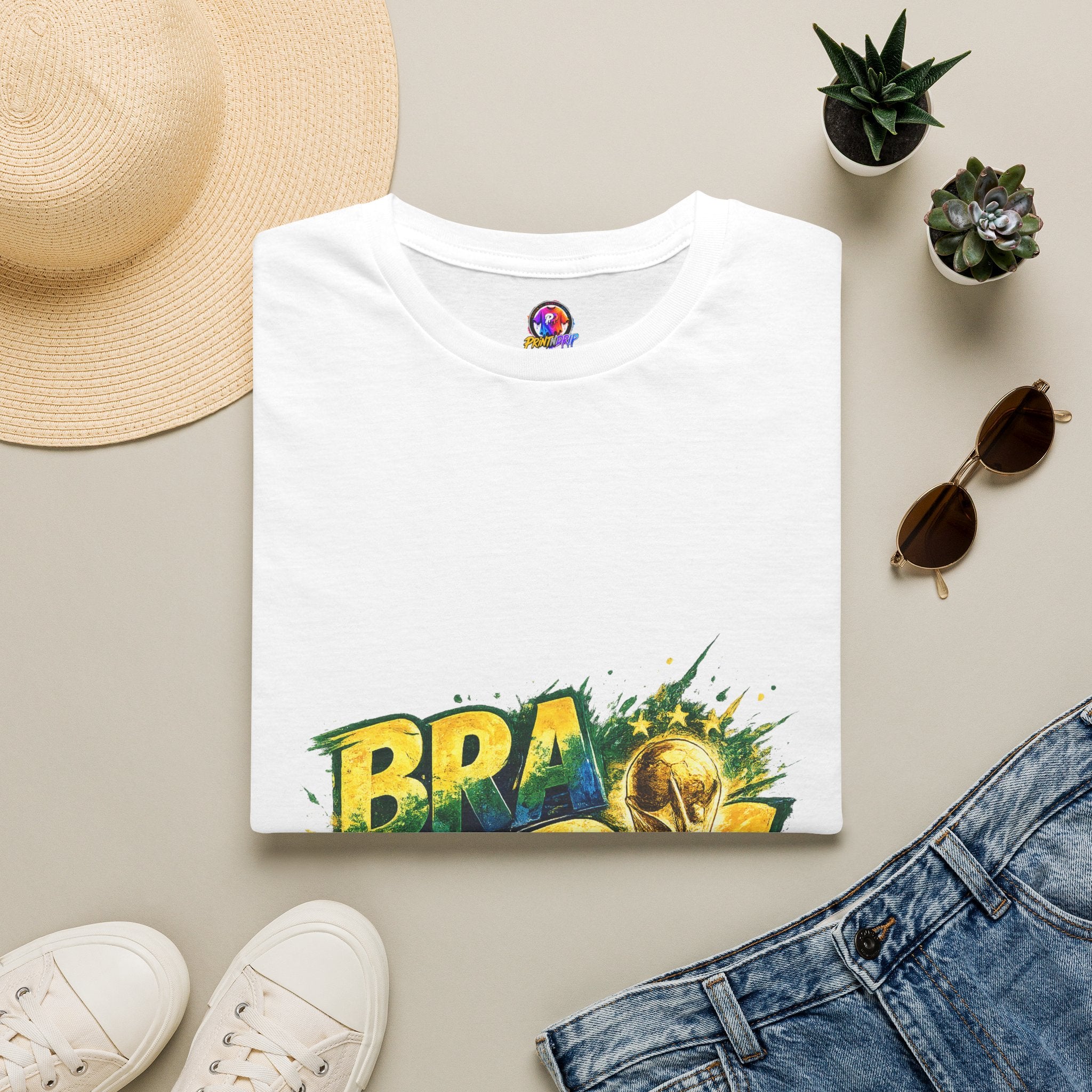 Brazil 25 T‑Shirt — Brazil Soccer World Cup Graphic Tee