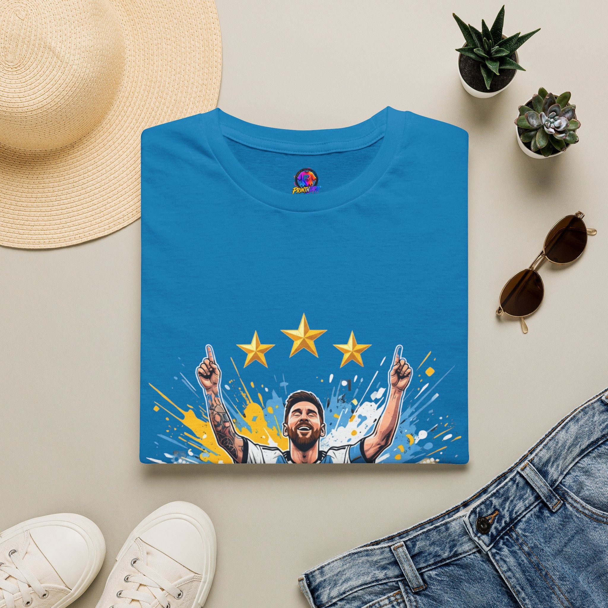Argentina Messi  Soccer T‑Shirt — Argentina Messi 10 Fan Tee