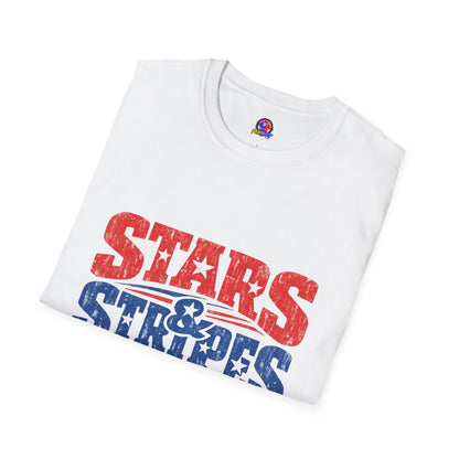 USA Stars & Stripes Forever T-Shirt — Patriotic Red White Blue Graphic Tee