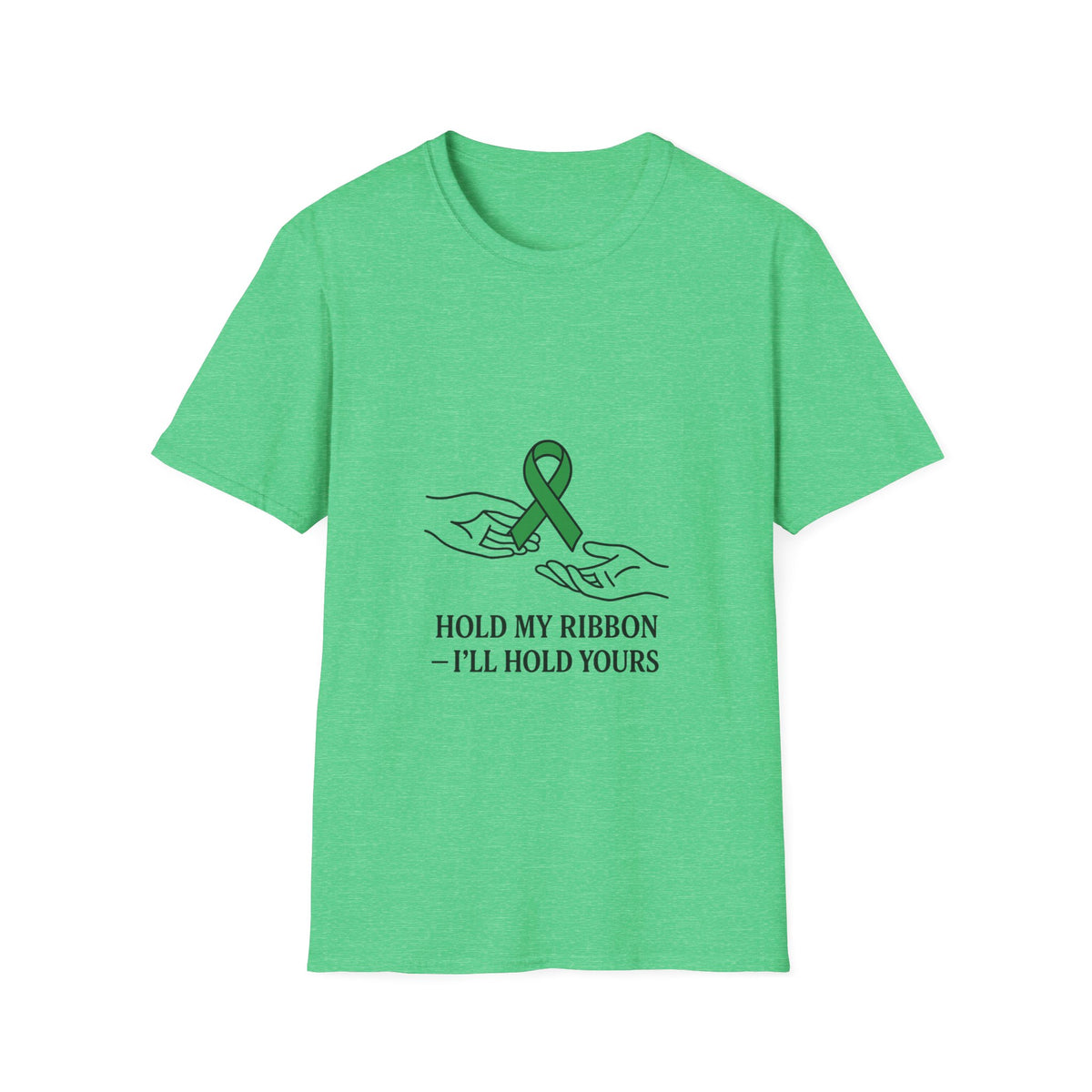 Awareness Ribbon Tee — "Hold My Ribbon, I'll Hold Yours" - Trending Now - October 2026