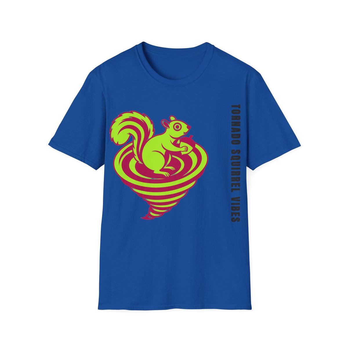 Squirrel Tornado T‑Shirt — Neon Retro Squirrel Whirl Graphic Tee - Trending Now - September 2026