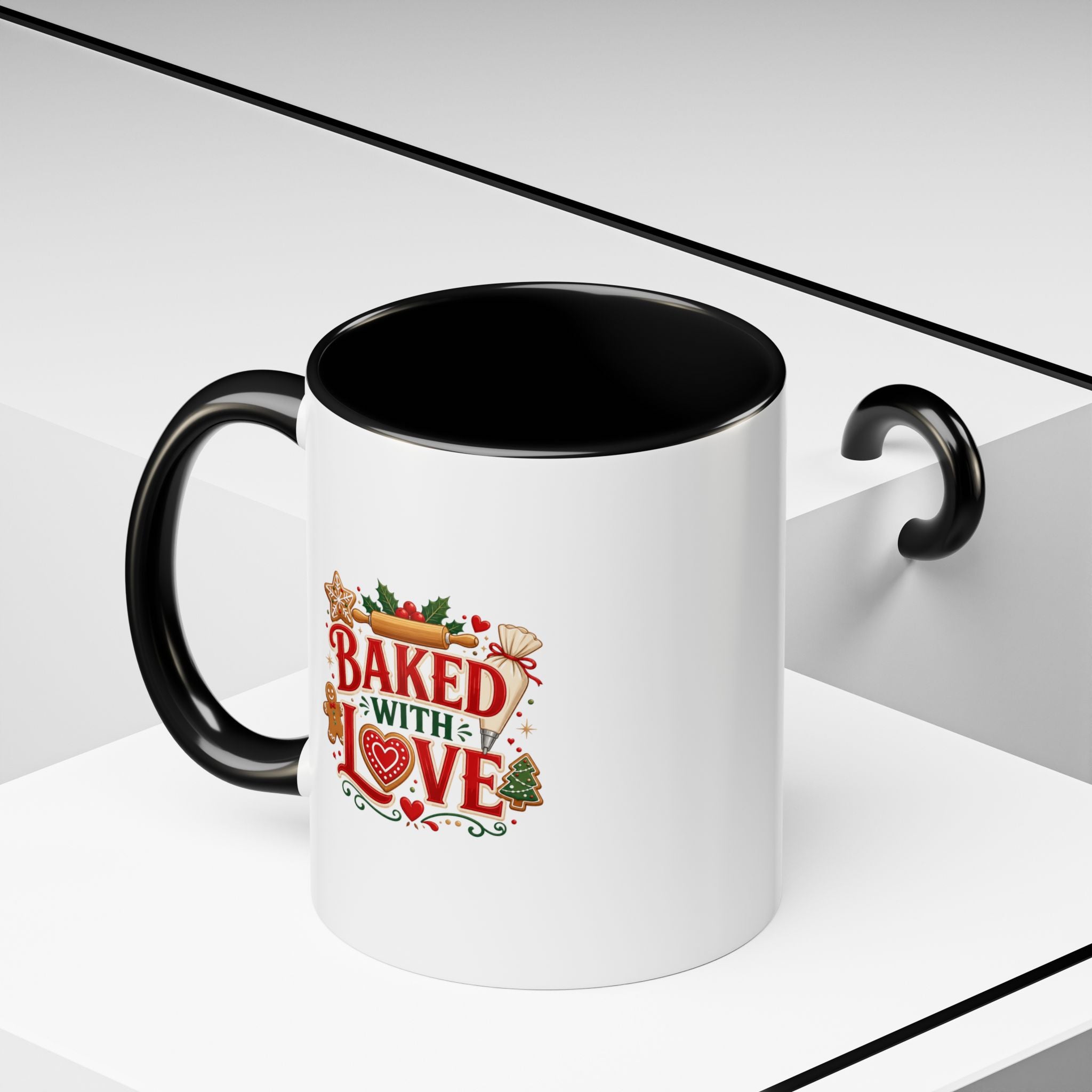 Baked With Love Coffee Mug — Holiday Baking Kitchen Gift
