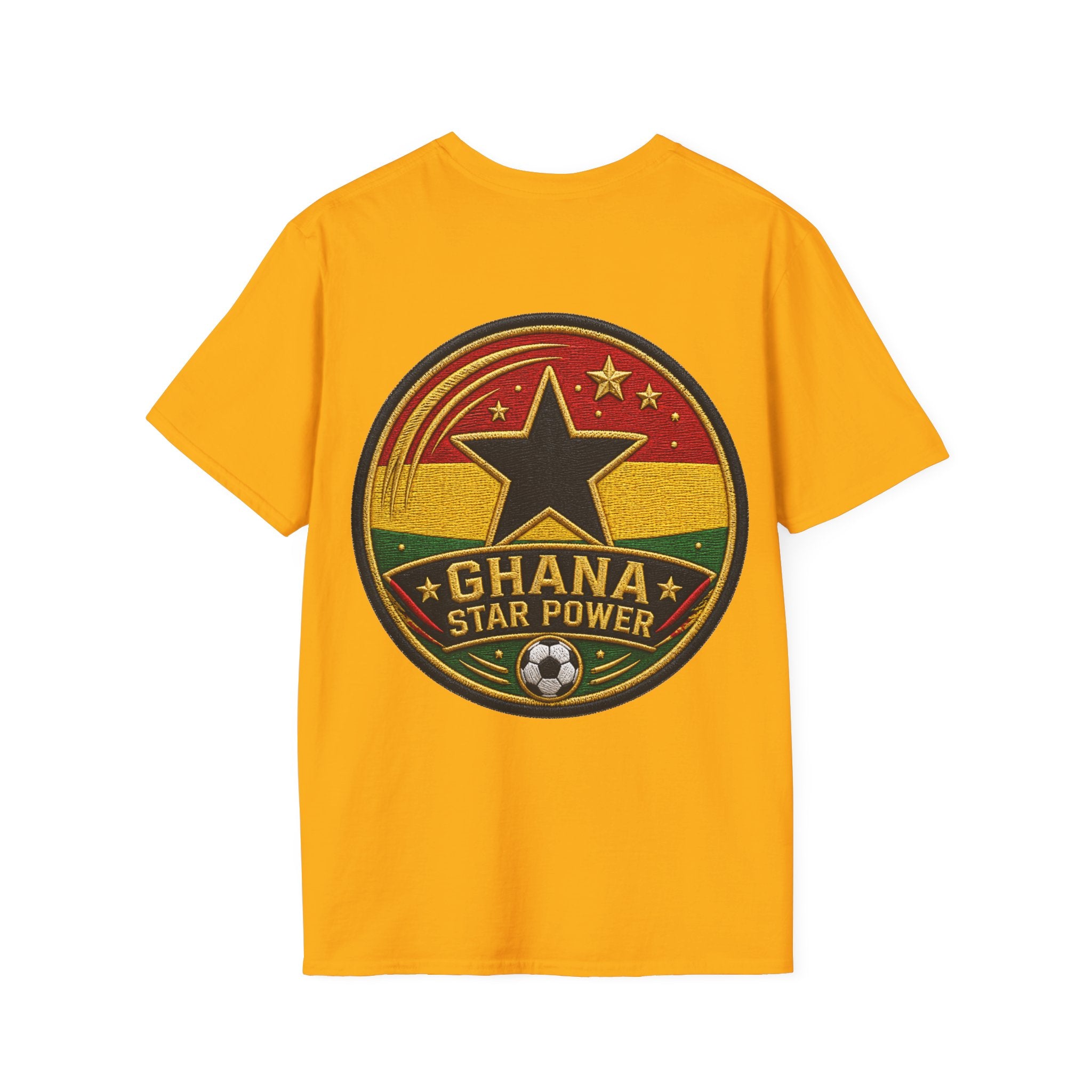 Ghana Star Power Soccer T-Shirt — Afro Football Fan Tee - Ghana T-Shirt
