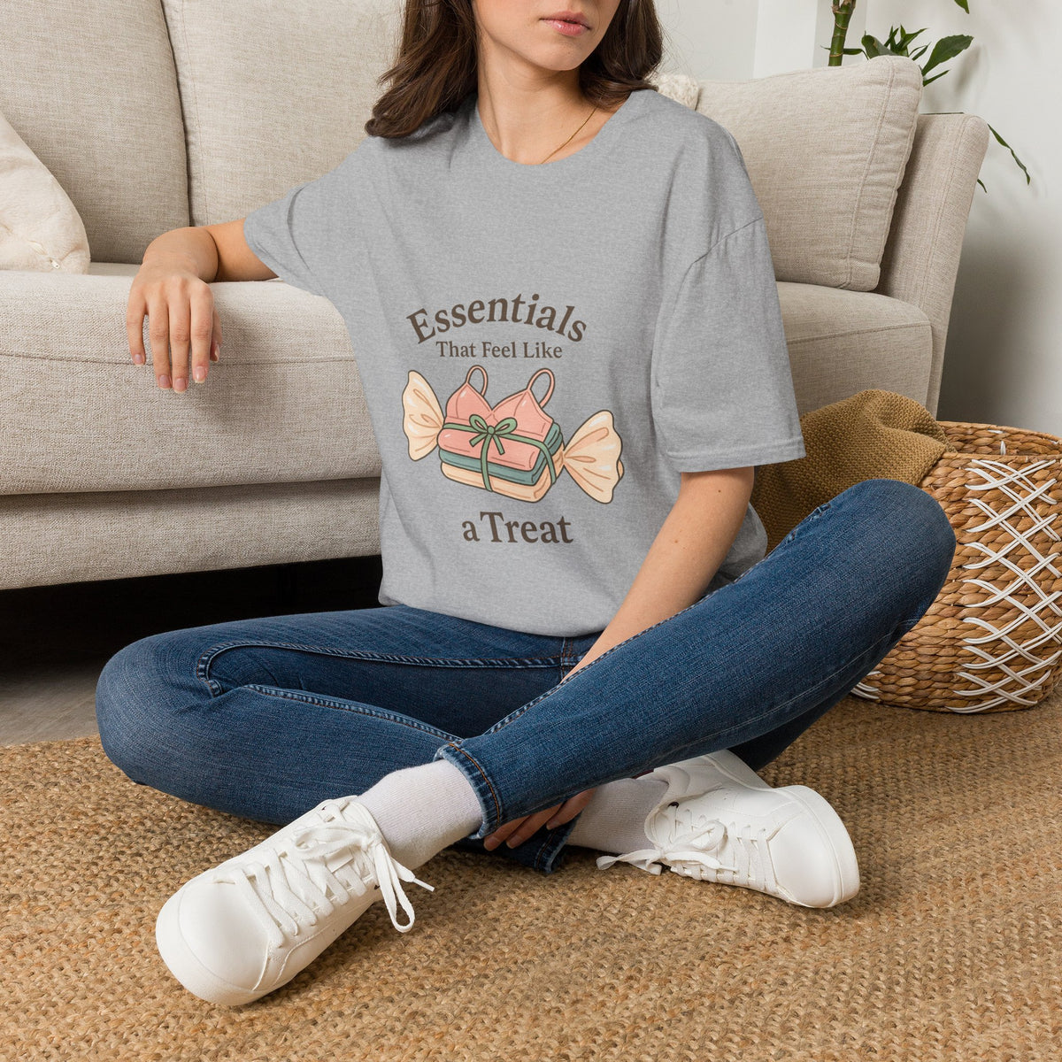 T-Shirt - "Essentials Are Hard To Resist" Candy Graphic Tee - Trending Now - October 2026