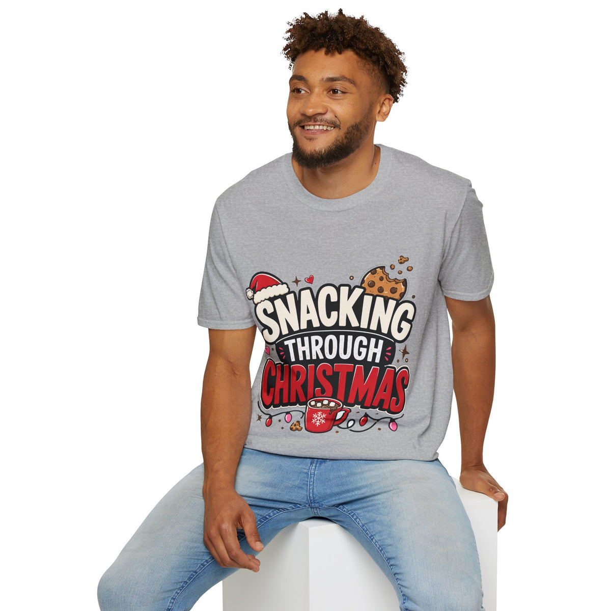 Snacking Through Christmas T-Shirt — Funny Holiday Cookie Tee