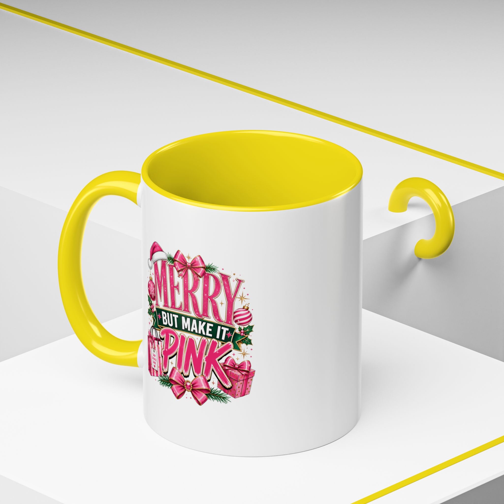 Accent Coffee Mug Merry Pink