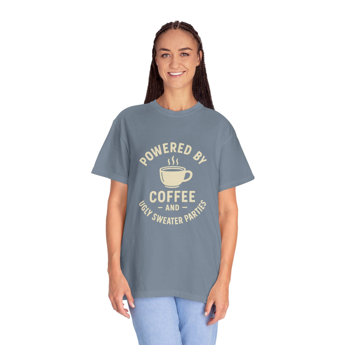 Powered by Coffee T-Shirt — Funny Coffee Lover Tee - Trending Now - October 2026