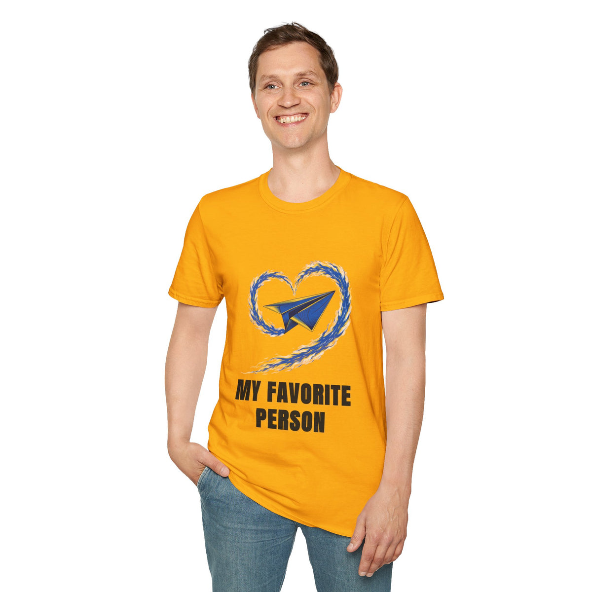 Paper Plane Heart T-Shirt — “My Favorite Person” Graphic Tee - Trending Now - August 2026