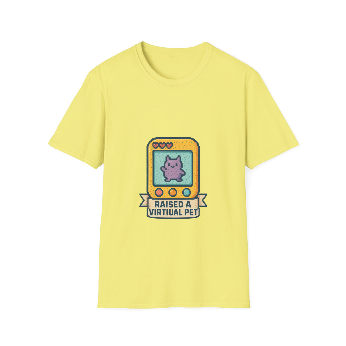 Raised a Virtual Pet T-Shirt — Retro Tamagotchi Gaming Tee - Trending Now - October 2026