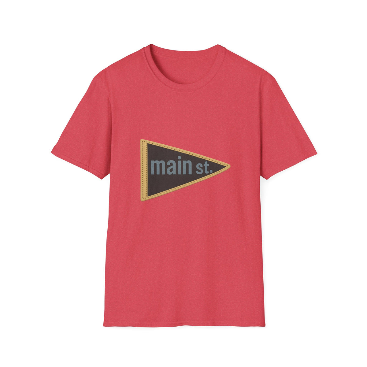Main St. Triangle Logo T‑Shirt — Vintage Retro Street Sign Graphic Tee - Trending Now - August 2026