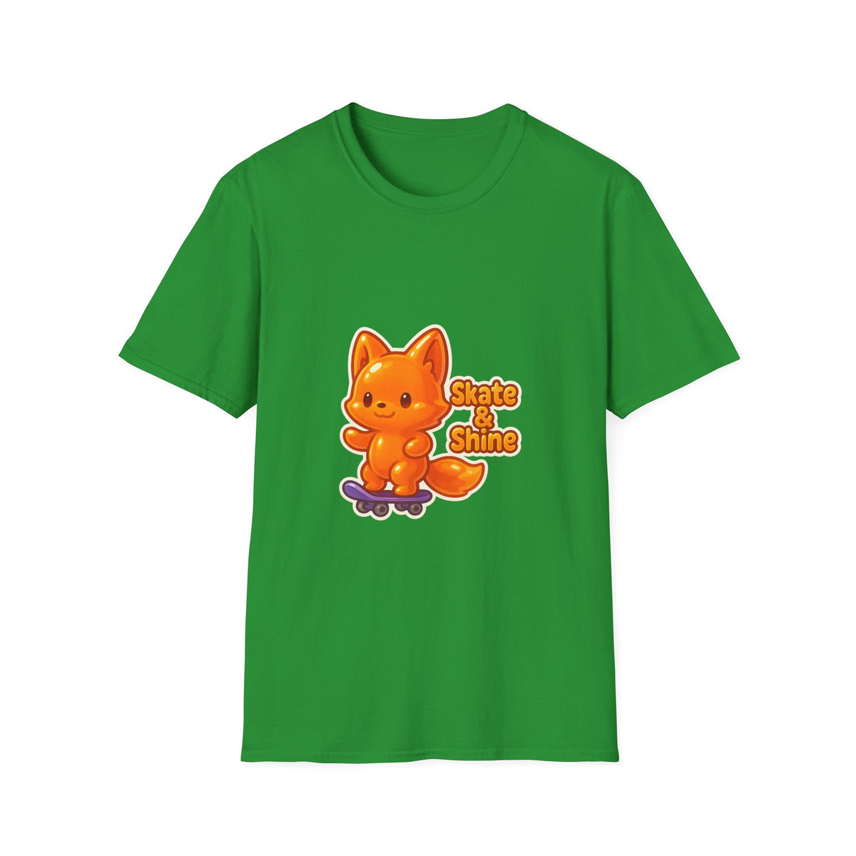 Cute Orange Fox Skateboard T-Shirt — "Gotta Skate" Graphic Tee - Trending Now - October 2026