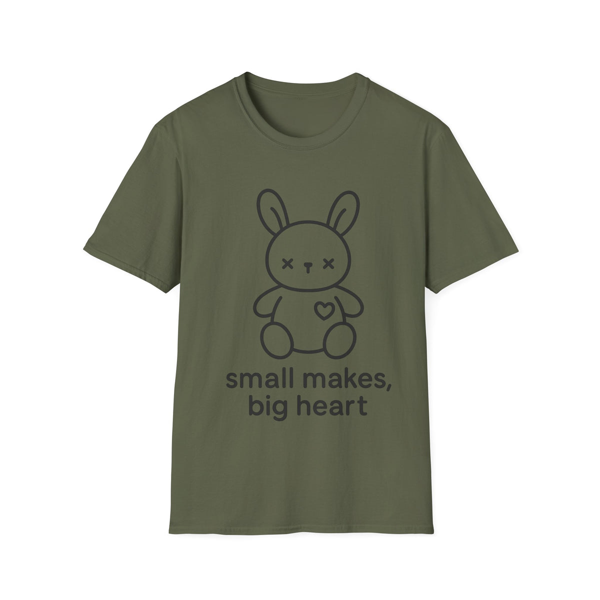 "Small Makes, Big Heart" Cute Amigurumi Bunny Tee - Crafting Crochet Yarn Lover White T-Shirt - Trending Now - September 2026