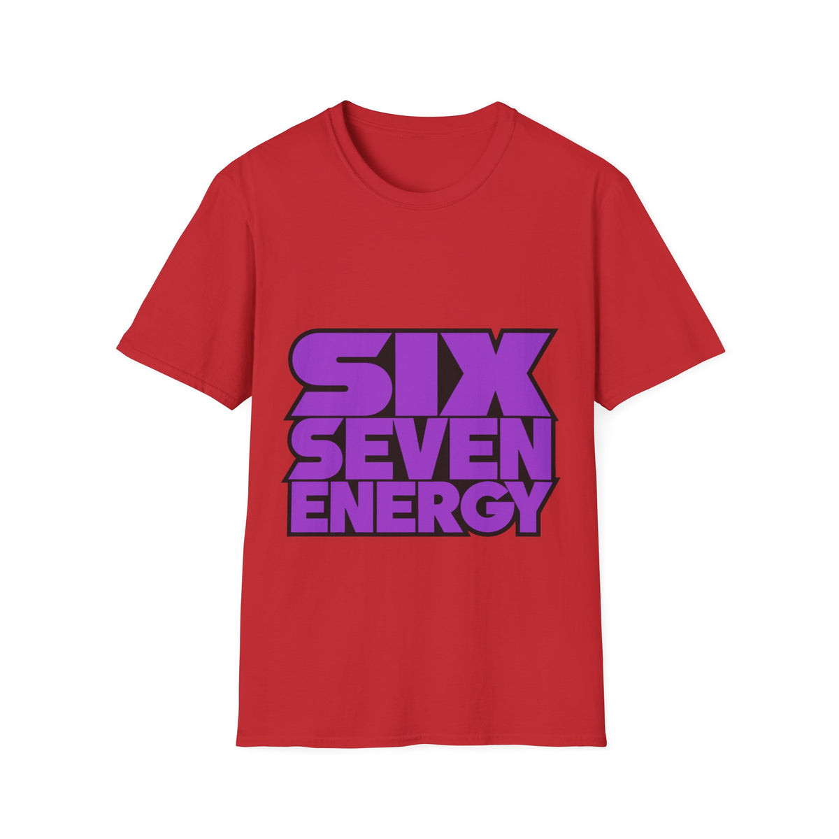 "Six Seven Energy" Bold Purple Typography Graphic Tee - Trending Now - September 2026