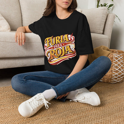 Spain Furia Para Roja T-Shirt — Vintage Flame Spanish Pride Soccer Tee