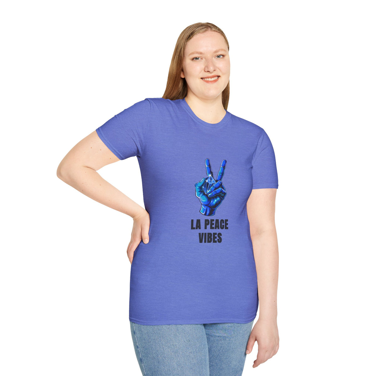 Peace Vibes T-Shirt — Blue Peace Hand Graphic Tee - Trending Now - August 2026