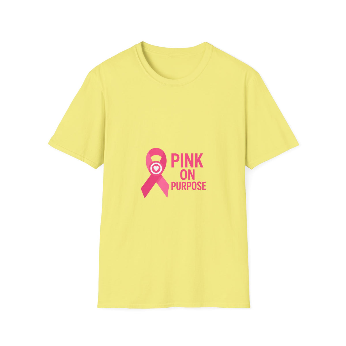 Pink On Purpose T-Shirt — Breast Cancer Awareness Ribbon Tee - Trending Now - October 2026