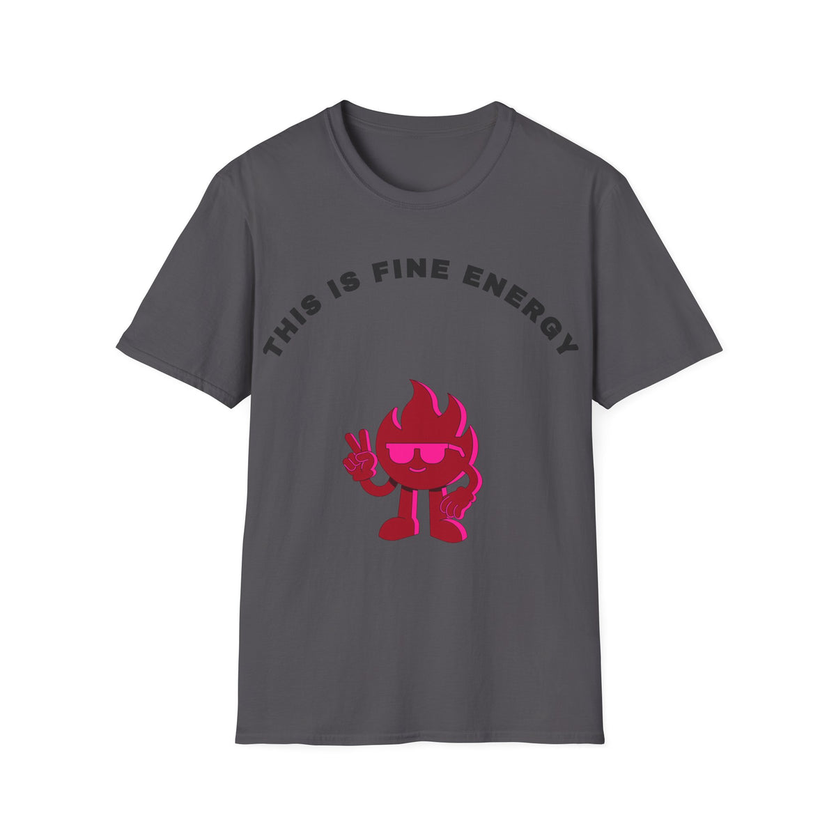 This Is Fine Energy T‑Shirt — Cute Fire Character Graphic Tee - Trending Now - September 2026