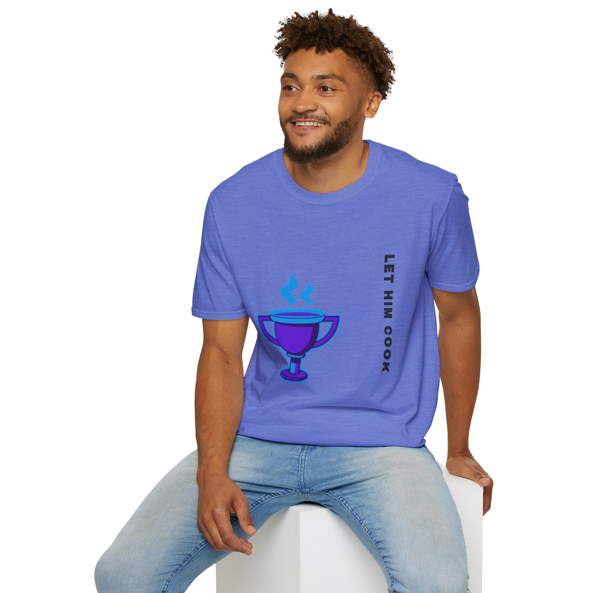 Trophy Mug T‑Shirt — "Let Him Cook" Funny Chef Pride Tee - Trending Now - September 2026