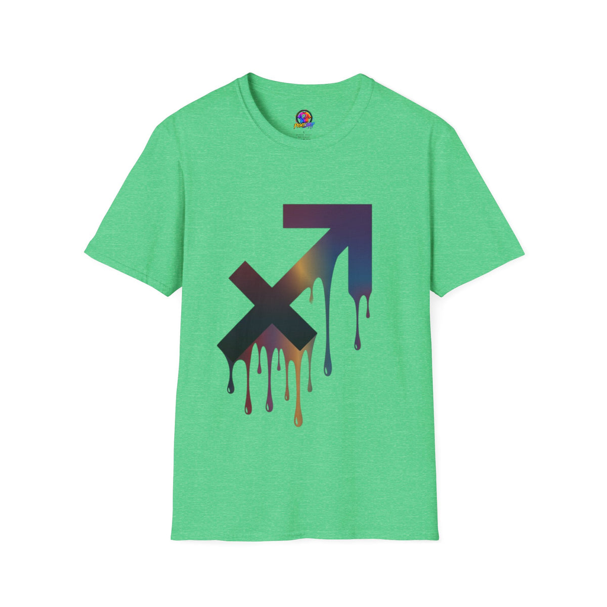 Sagittarius Drip T-Shirt — Gradient Astrological Arrow Tee