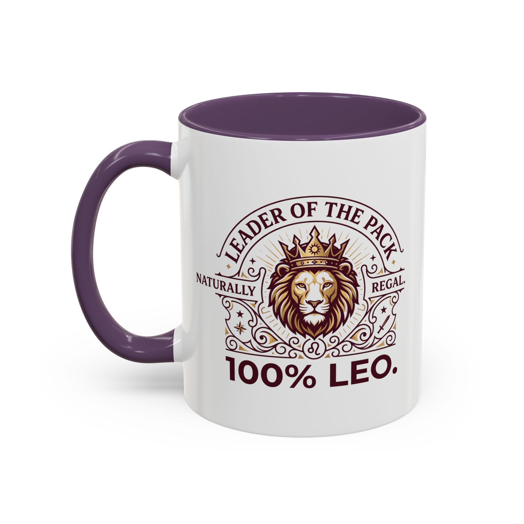 Leo Coffee Mug — 'Leader of the Pack' 100% Leo Zodiac Accent Mug
