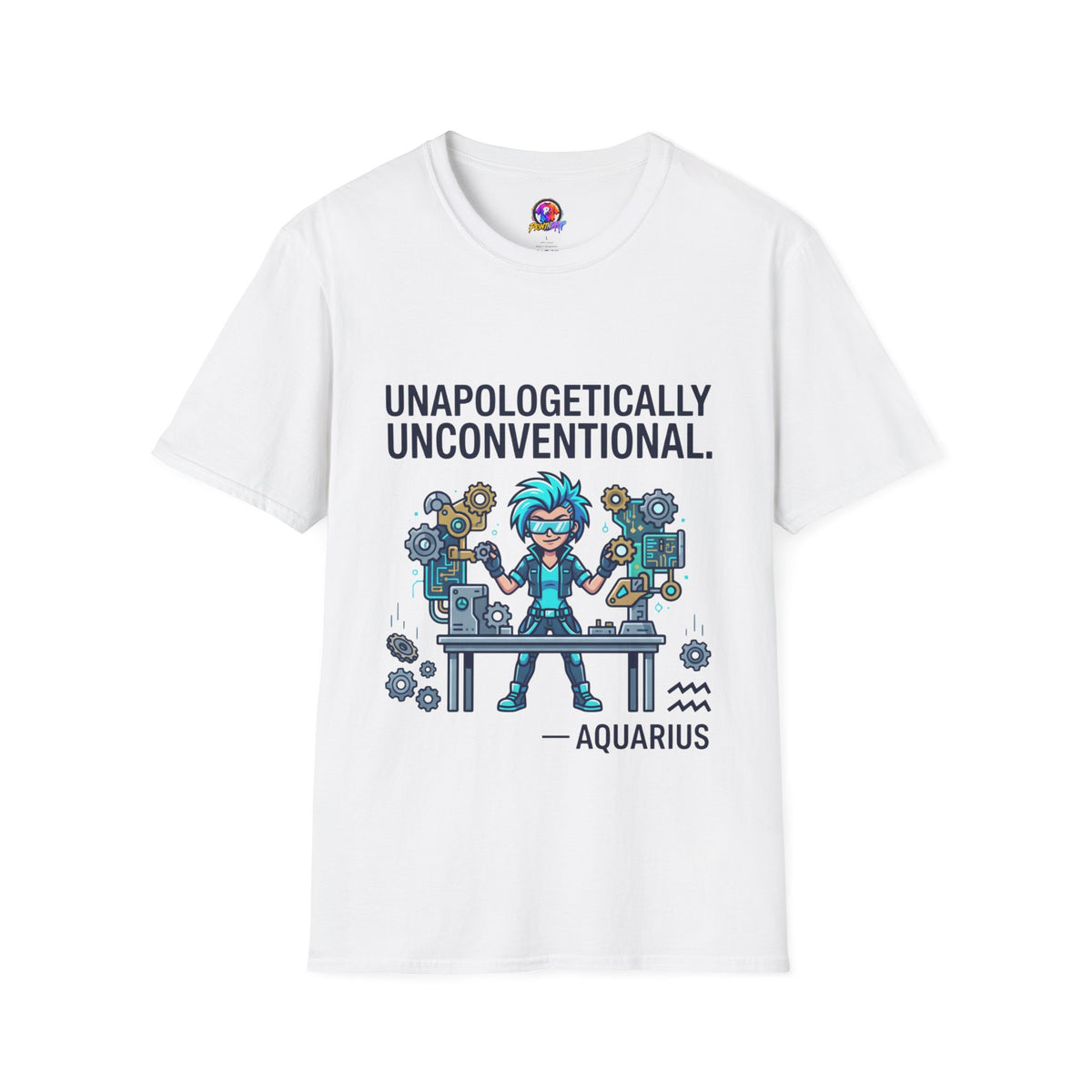 Aquarius Zodiac Unapologetically Unconventional Graphic T-Shirt