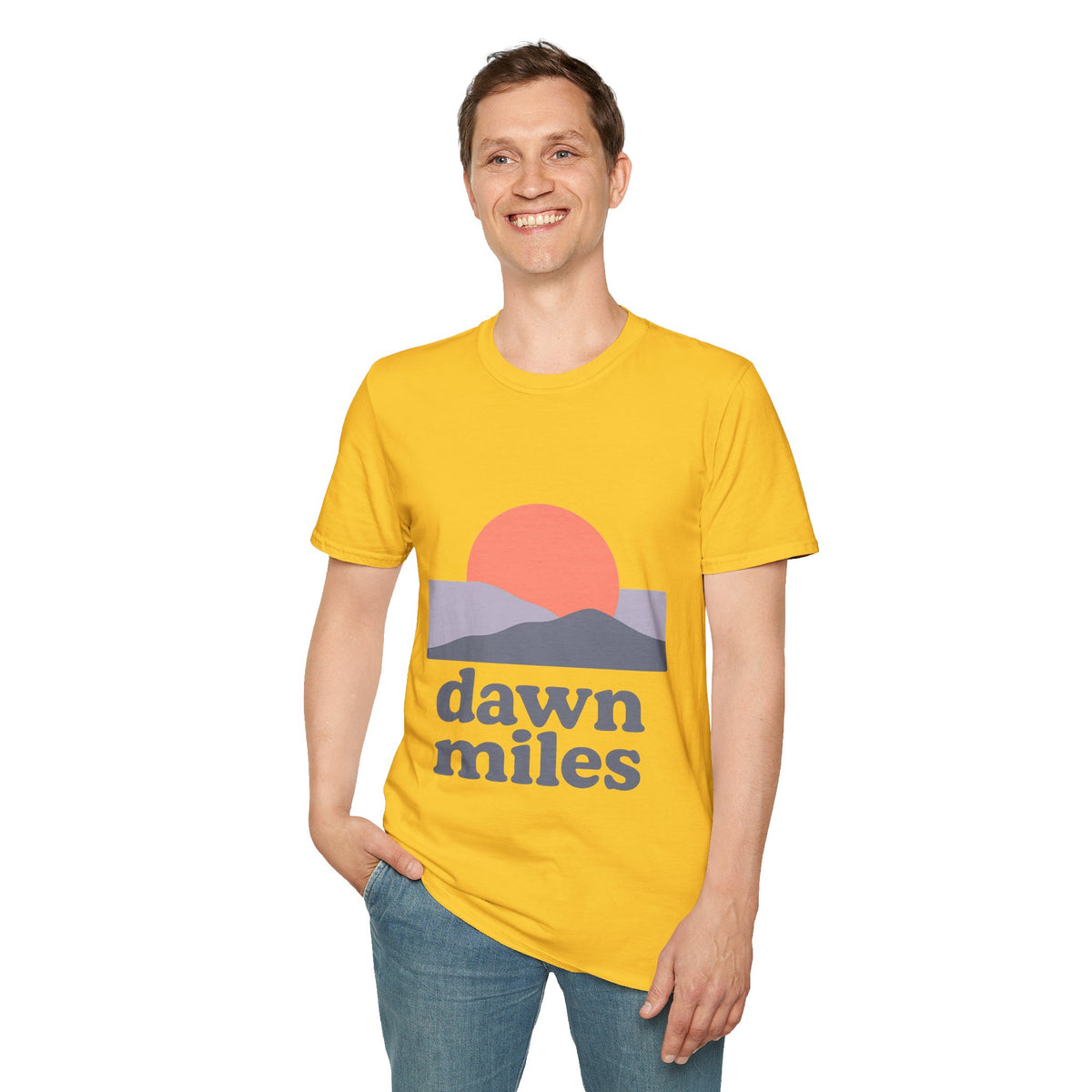 Dawn Miles Running Tee — Sunrise Graphic Short-Sleeve Shirt - Trending Now - September 2026
