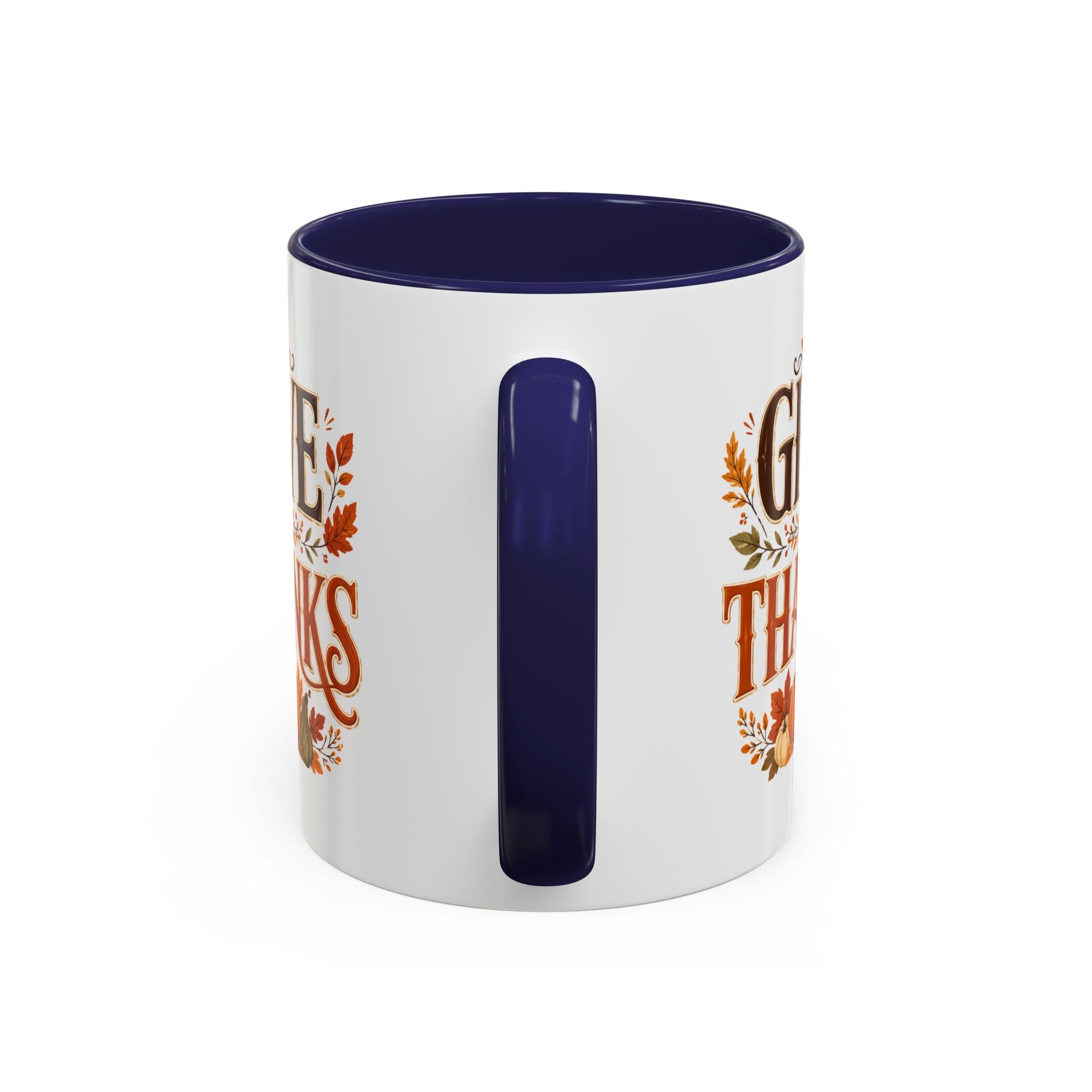 Thanksgiving Mug Give Thanks Coffee Mug — Thanksgiving Fall Accent Mug