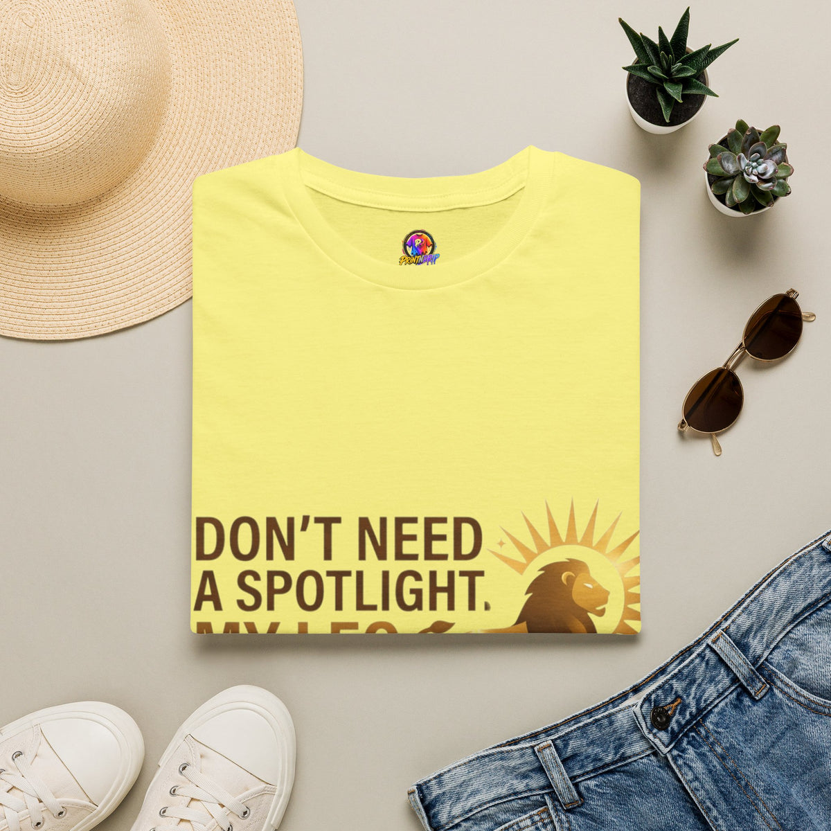 Leo T-Shirt — "Don't Need a Spotlight, My Leo Charisma Is Blinding" Zodiac Tee