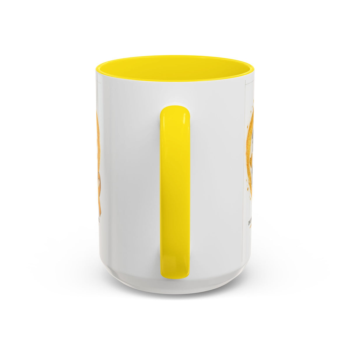 Childhood Cancer Awareness Coffee Mug – "Fighter Today Brighter Tomorrow" (Accent 11/15oz)