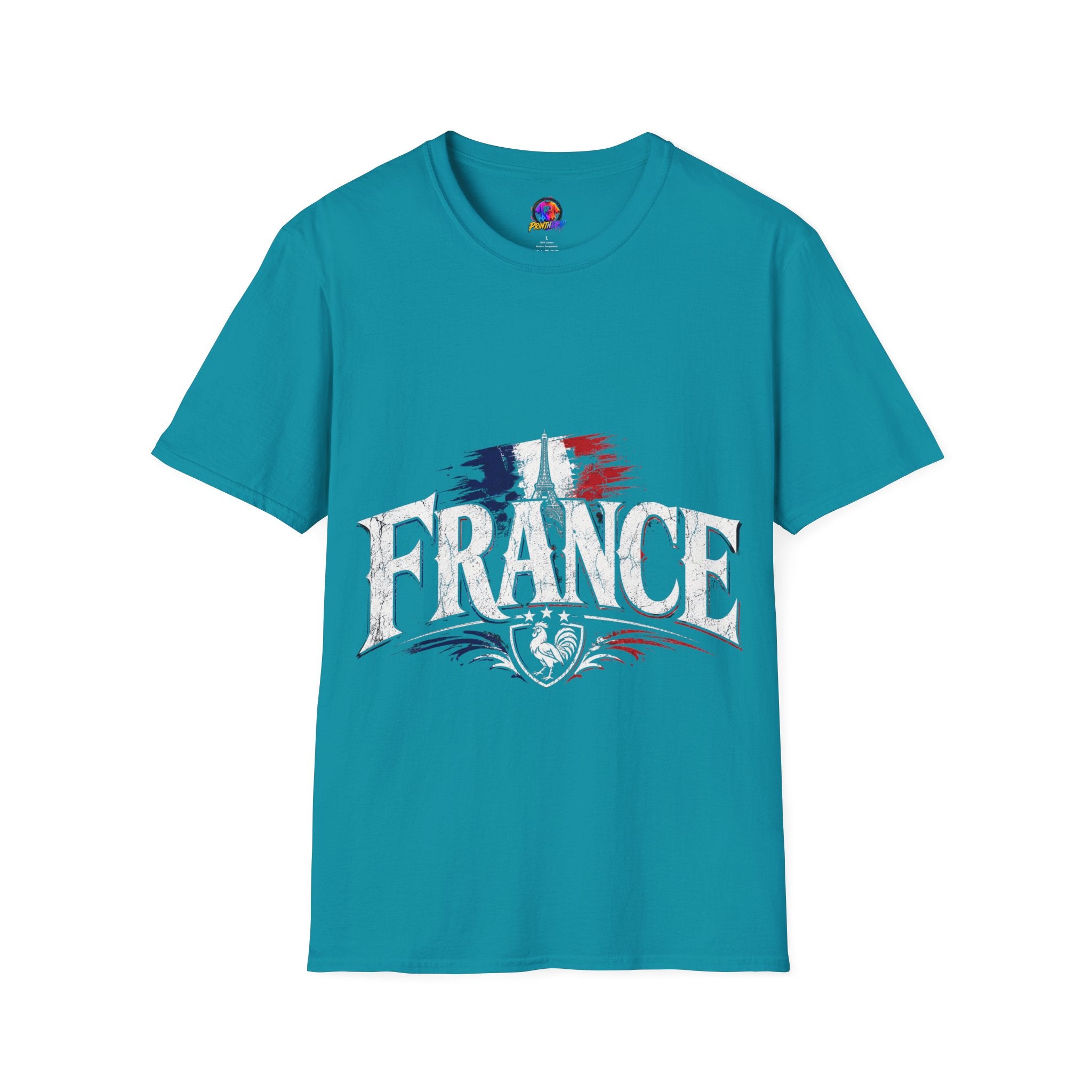 France Flag T-Shirt — Vintage Eiffel Tower French Pride Tee