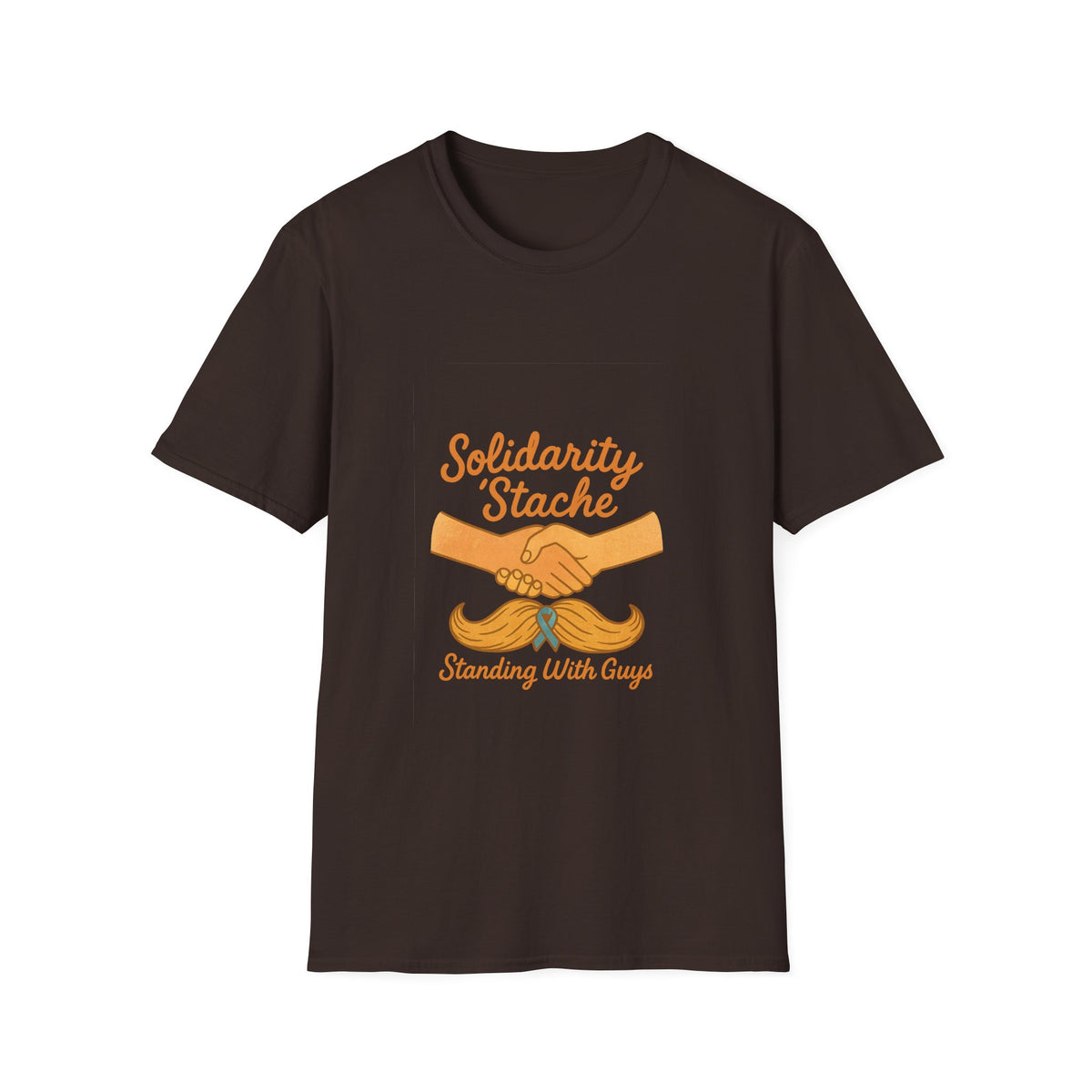 T-Shirt — Solidarity Stache Orange Mustache Graphic (Movember Support) - Trending Now - October 2026