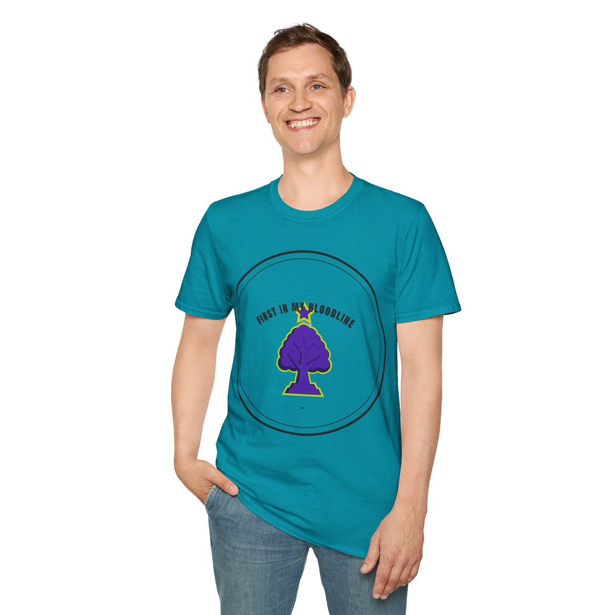 T‑Shirt — "First in My Bloodline" Purple Tree Graphic Tee - Trending Now - September 2026