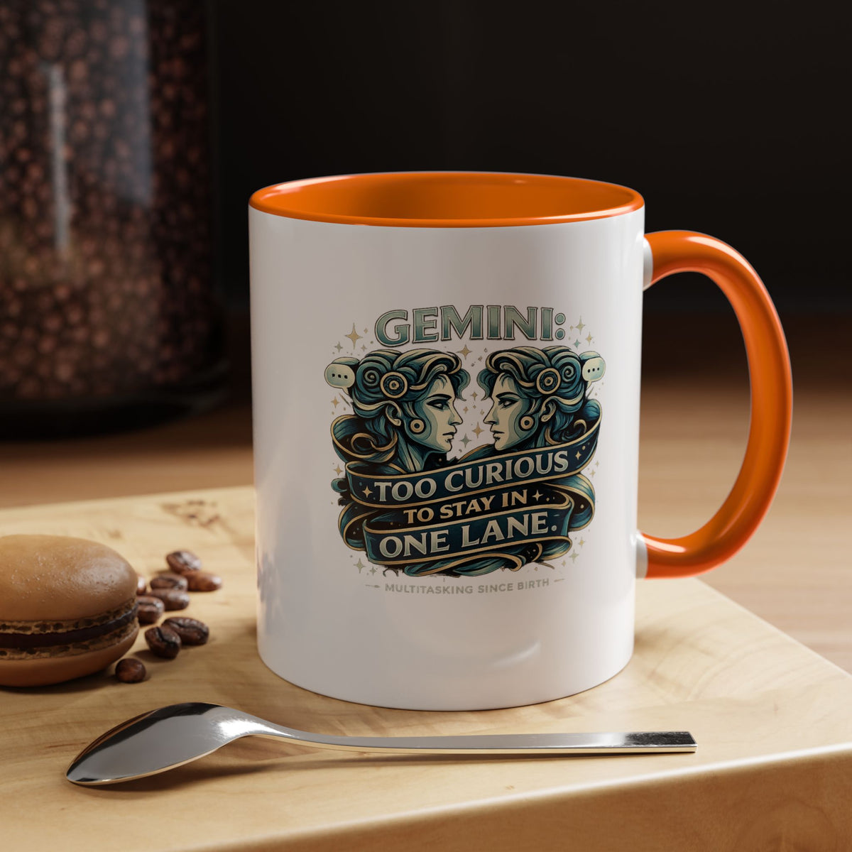 Zodiac Gemini Accent Coffee Mug